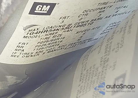 2003 Buick Lesabre Limited z USA, uszkodzony, nr VIN 1G4HR54K33U199510